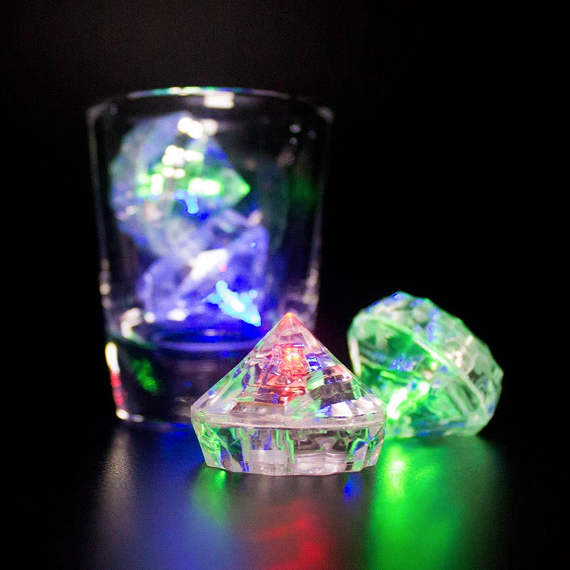 Diamond Shape Bar Lights LED Ice Cube Party Decoration LED Ice Cube