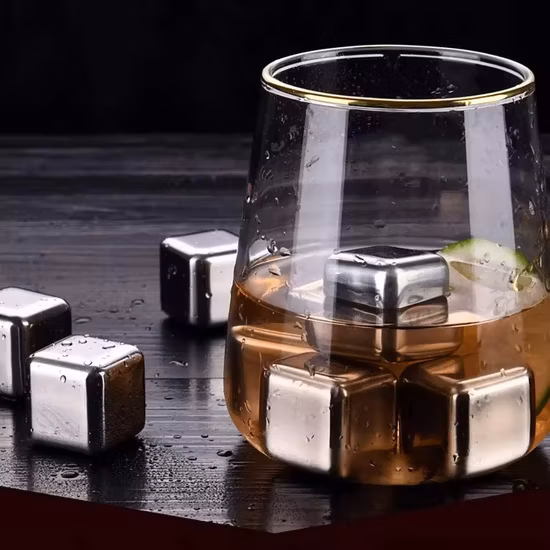304 Stainless Steel Ice Cube Wisky Reusable Chilling Wine Stone