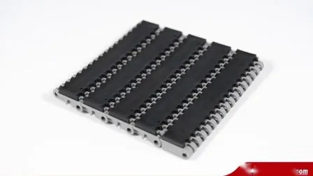 Rubber Covered Dark Green Plastic Table Top Modular Belt for Beer Assembly Line