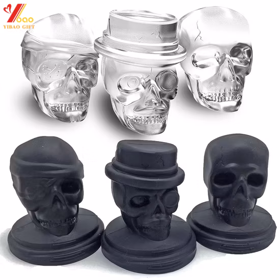 Classic Factory Price Skull Party Easter Halloween Silicone Ice Cube