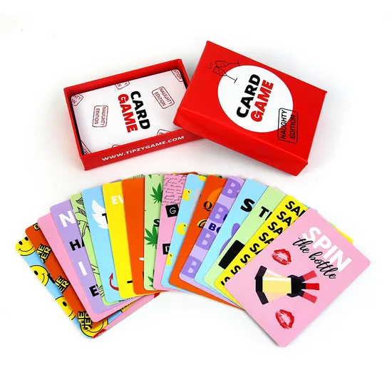 Manufacturer Custom Printing Design Party Bar KTV Playing Drinking Drunk Card Deck Game for Adults Family Ice Break