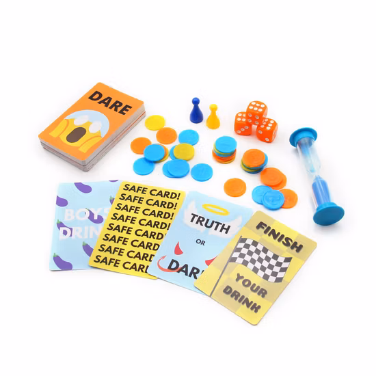 Manufacturer Custom Printing Design Party Bar KTV Playing Drinking Drunk Card Deck Game for Adults Family Ice Break