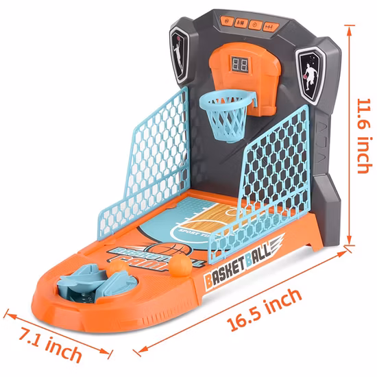 Desktop Table Basketball Games Set Move Basket Fun Sports Novelty Toy Amusing Basketball Shooting Ball Desktop Game with Light and Sound