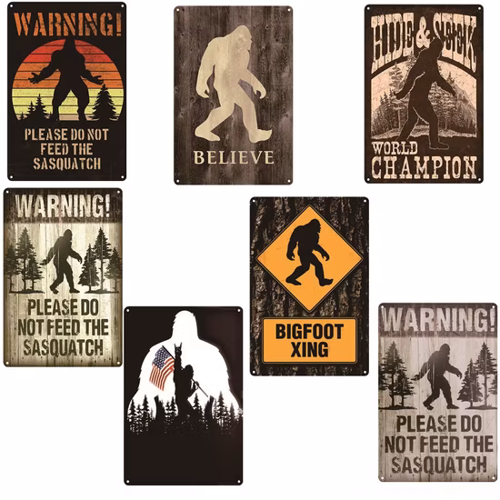 Warning Sign Retro Tin Signs Vintage Decorative Plates Metal Wall Art